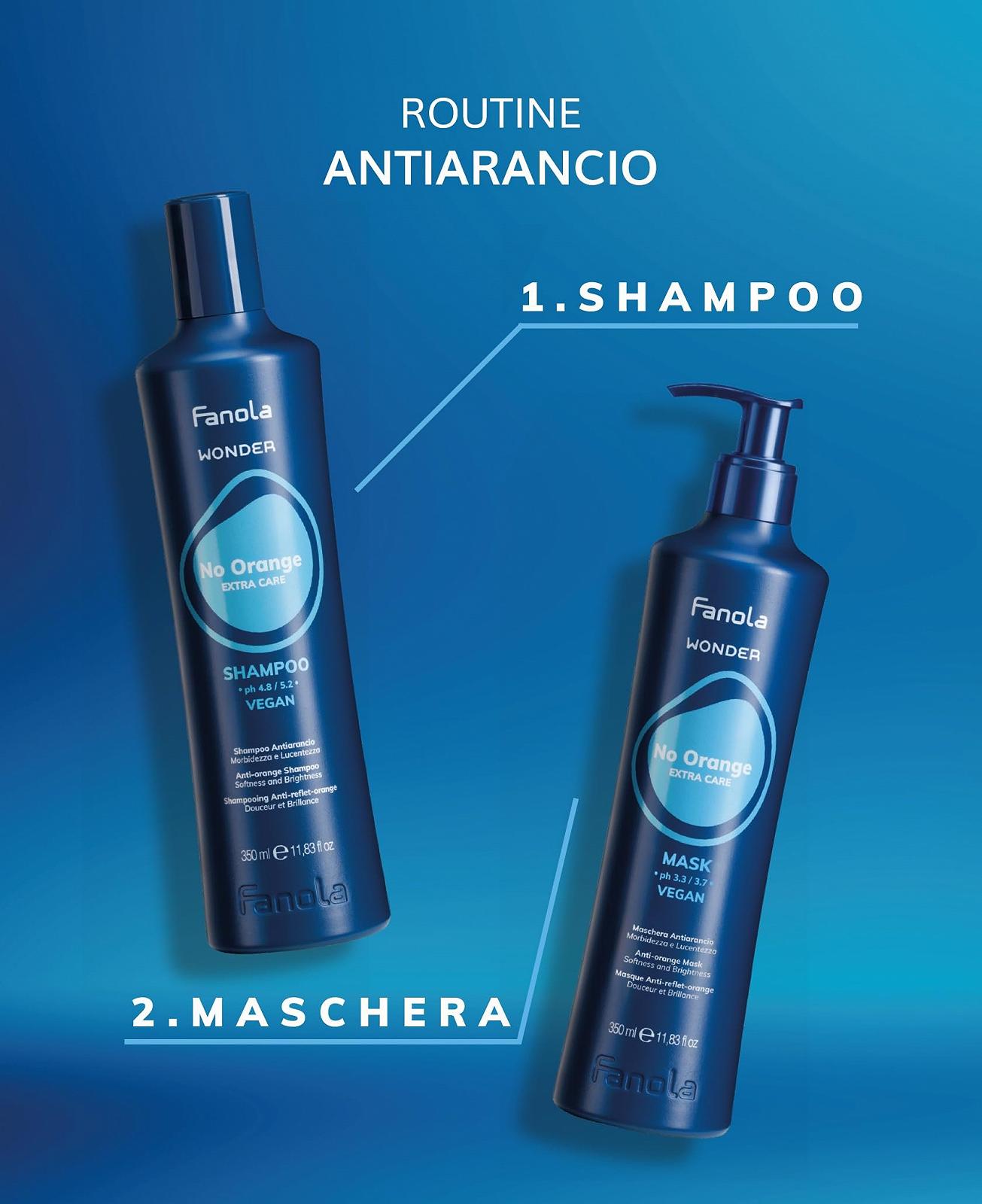 Шампунь Fanola Wonder No Orange 350 мл, фото №4 Шампунь Fanola Wonder No Orange 350 мл, фото №4