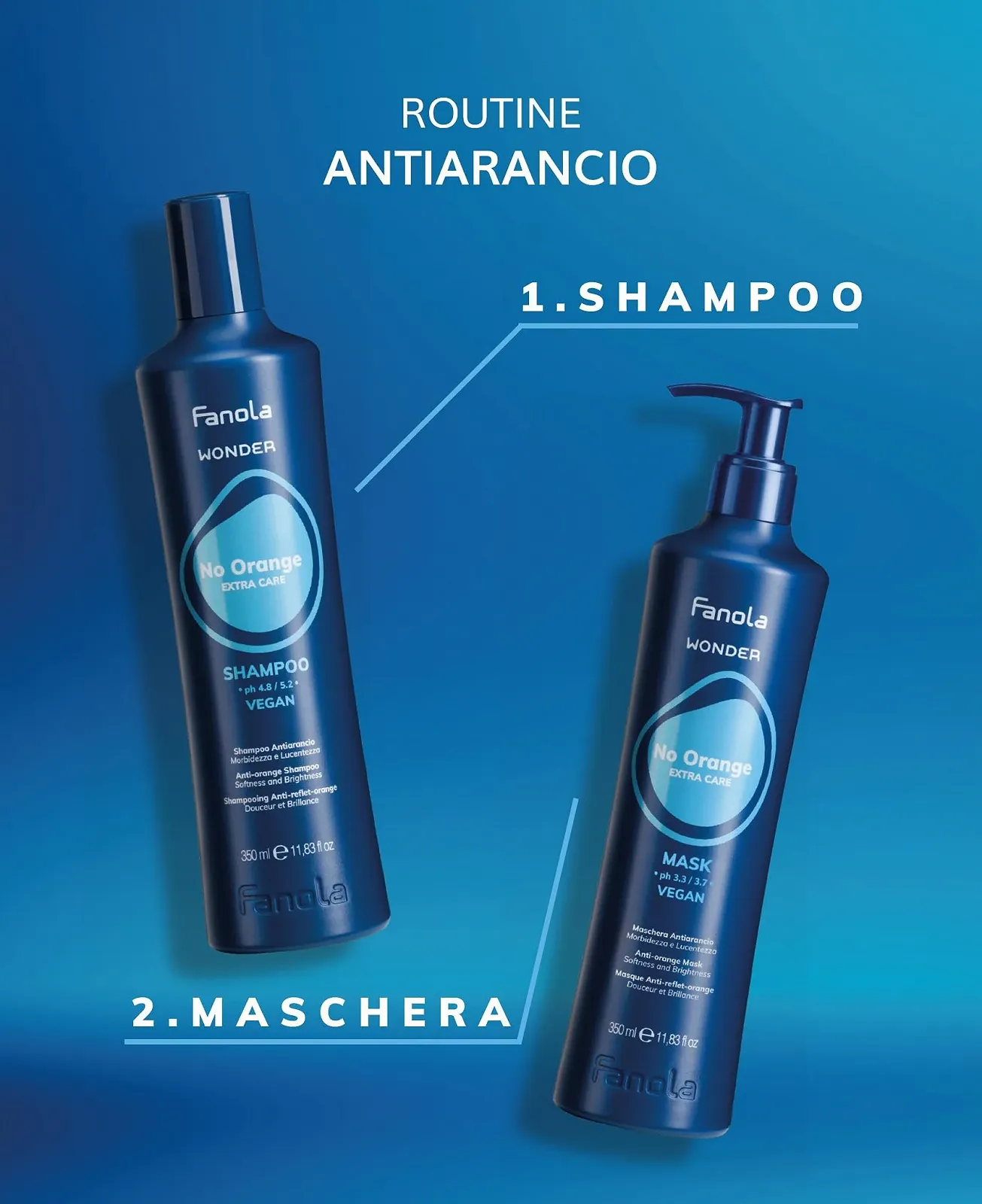 Шампунь Fanola Wonder No Orange 350 мл, фото №4