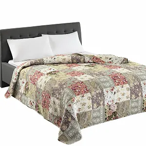 Покривало Ткане Дакота Patchwork М'яке двоспальне 220 x 240 см - Фото 1