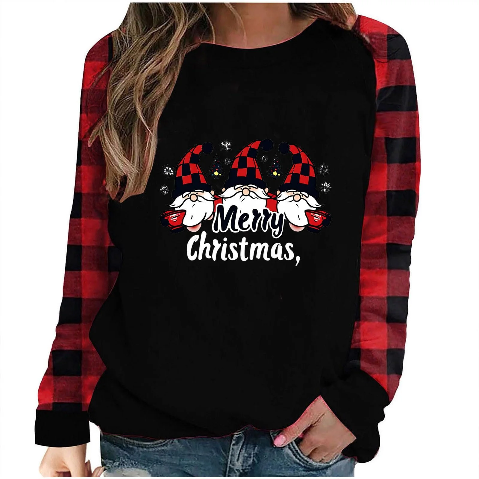 Жіночий Різдвяний Світшот HAOLEI, фото №1 Жіночий Різдвяний Світшот HAOLEI, фото №1