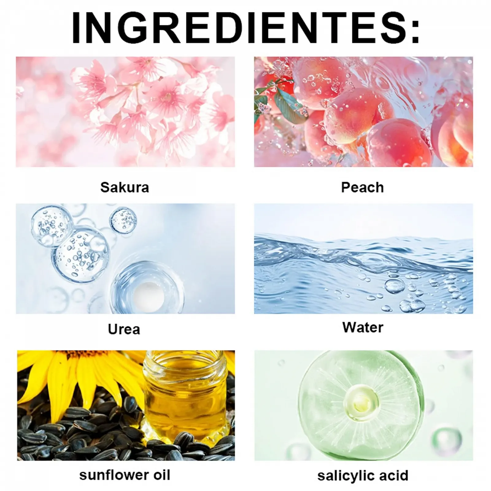 Крем Sakura Foot Care Cream увлажняющий против трещин с мочевиной 40 г Розовый, фото №6