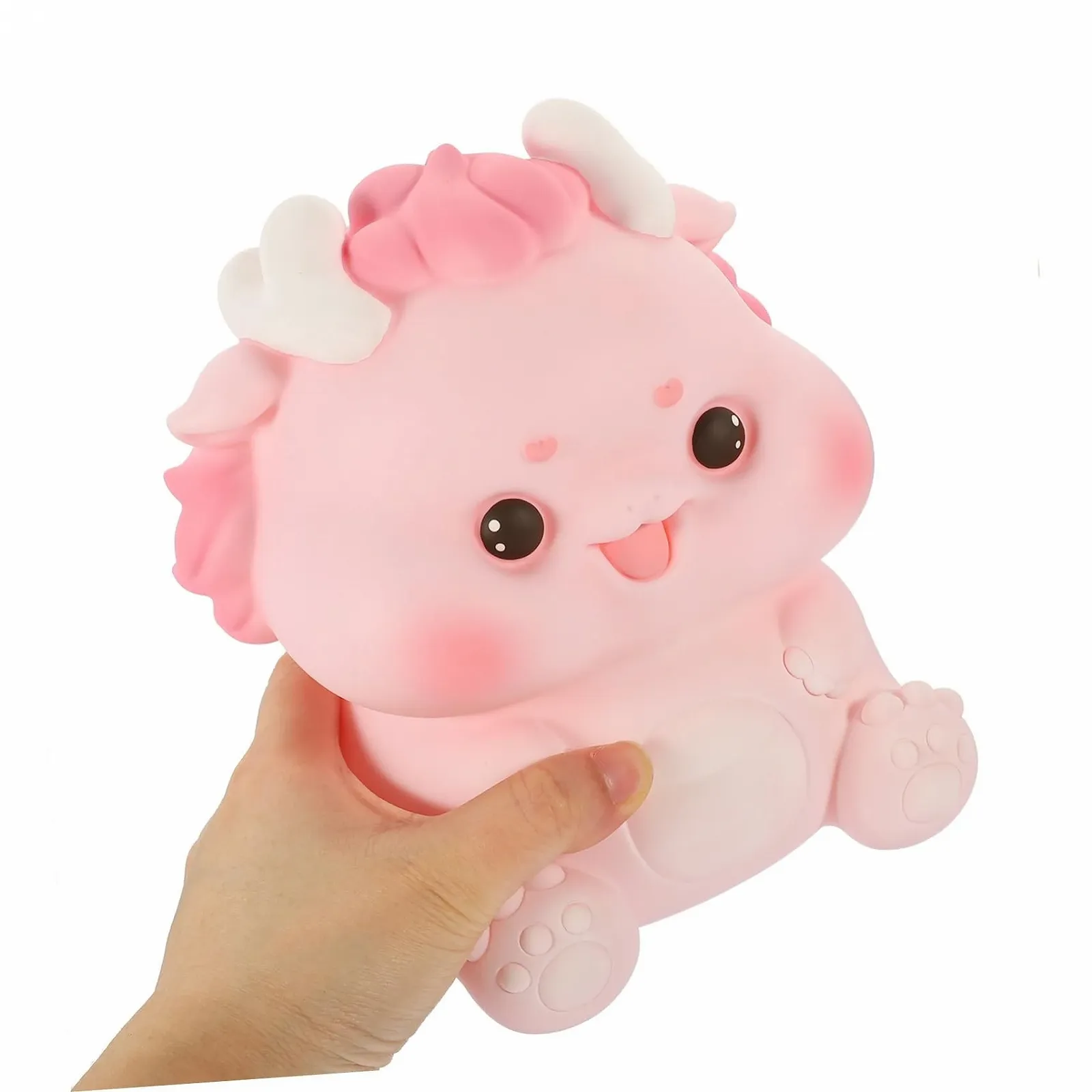 Копилка VICASKY Дракон Средняя Виниловая Розовая, фото №5