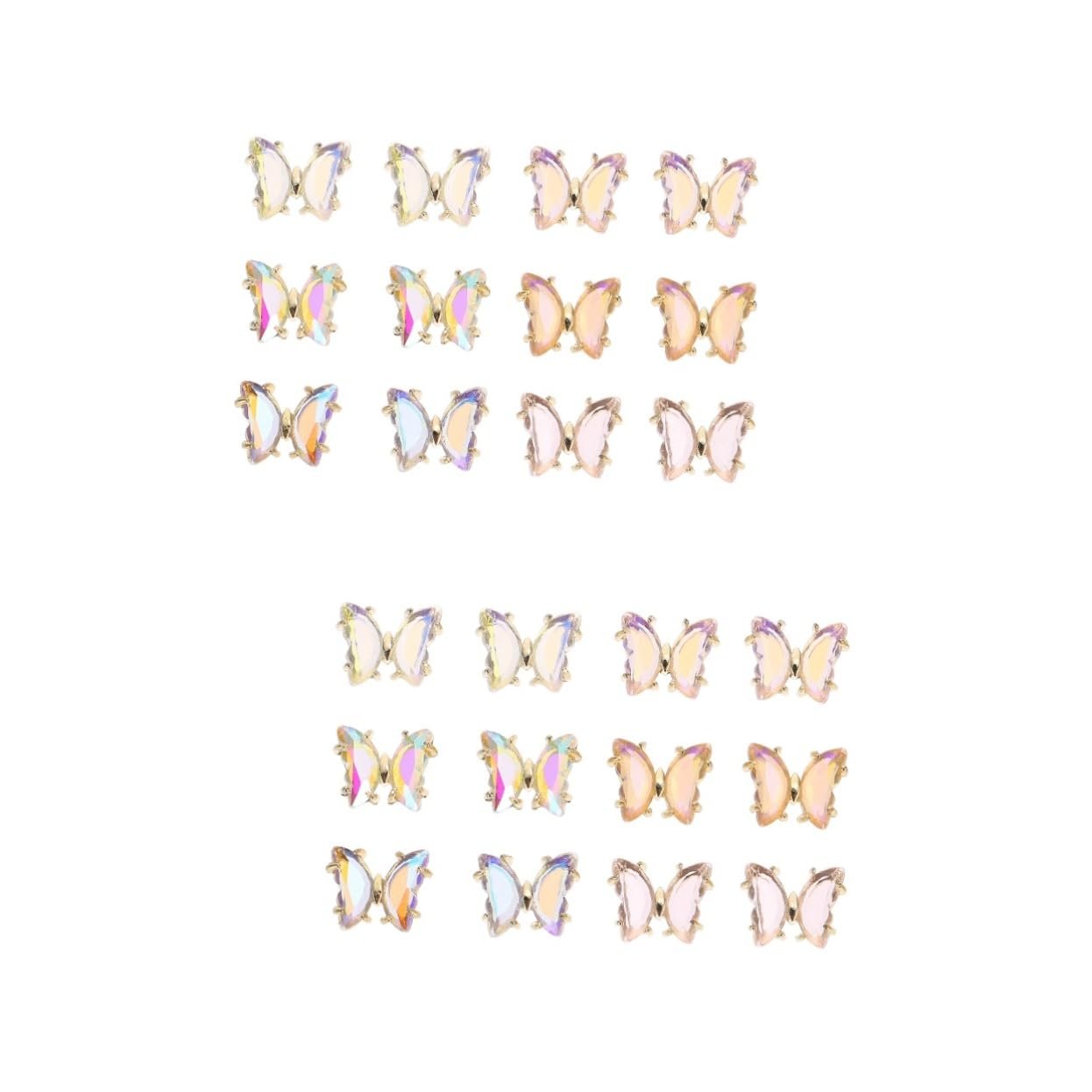 Прикраса для нігтів Метелик Healeved 3D, 24 шт, фото №1