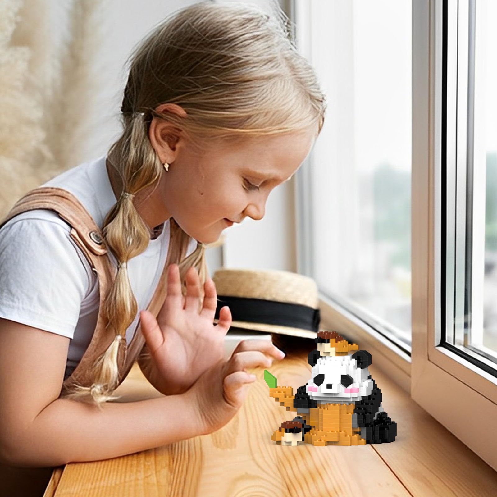 Набор AMONENZ 430 деталей Panda Mini Блоки Животные, фото №6