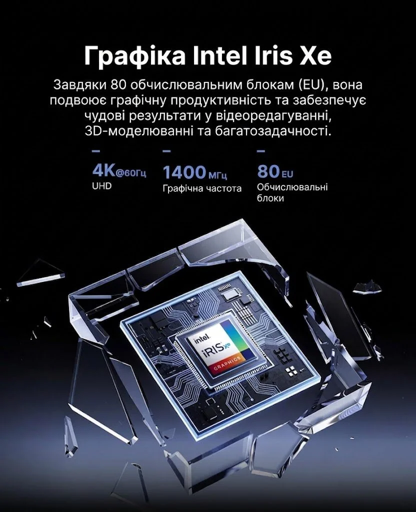 Міні ПК NiPoGi CK10 / Intel Core i5-12450H / RAM 16GB / SSD 512GB / 2 x HDMI / 1 x LAN / Wi-Fi 6 / Bluetooth 5.2 / Windows 11 / Сірий, фото №3 Міні ПК NiPoGi CK10 / Intel Core i5-12450H / RAM 16GB / SSD 512GB / 2 x HDMI / 1 x LAN / Wi-Fi 6 / Bluetooth 5.2 / Windows 11 / Сірий, фото №3