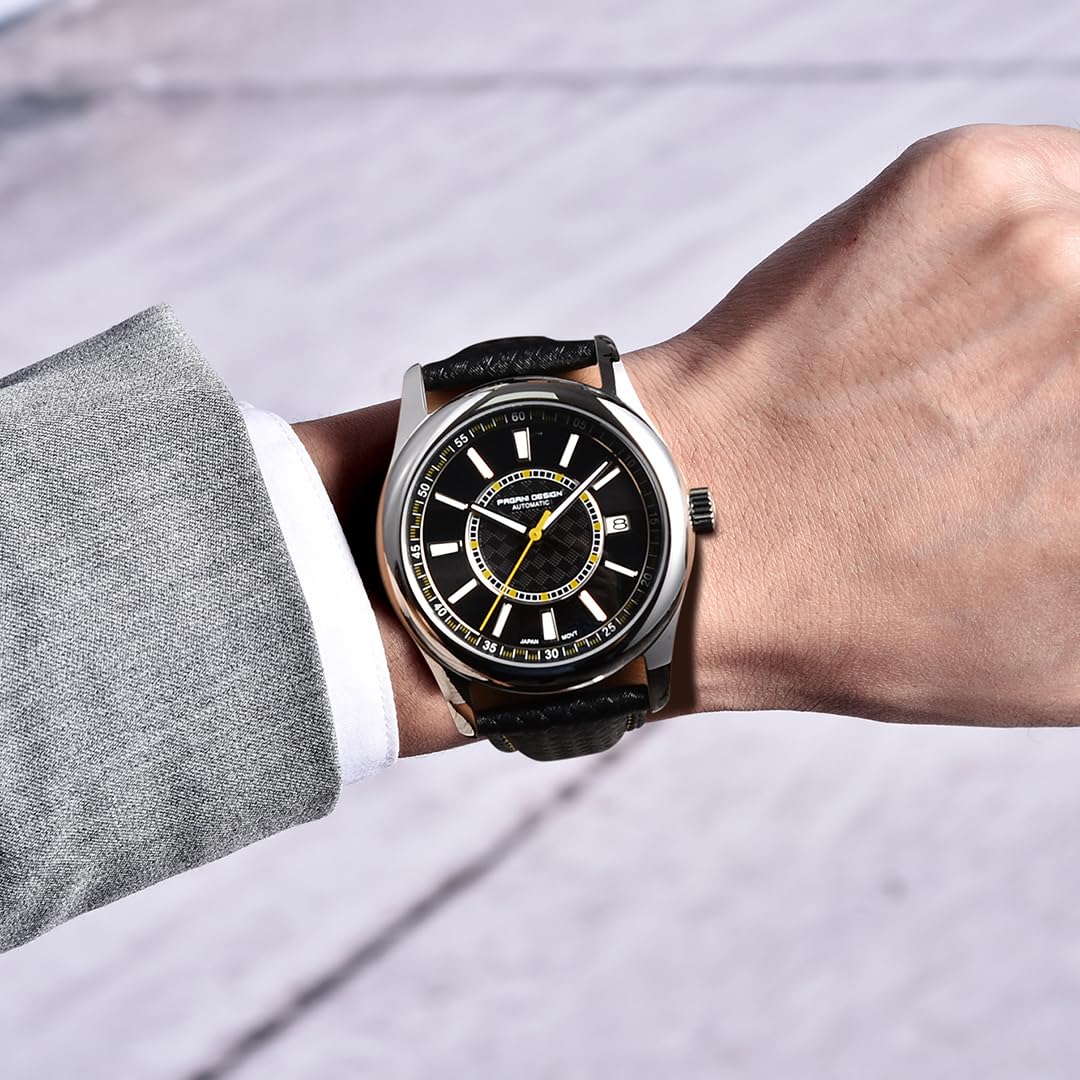 Годинник Pagani Design PD1778 Чоловічий Сапфіровий Механічний Автоматичний 40 мм Нержавіюча сталь Водонепроникний 100 м, фото №2
