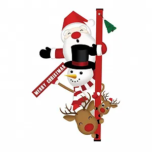 Наклейка на двері Vaguelly Snowman Christmas PVC - Фото 1