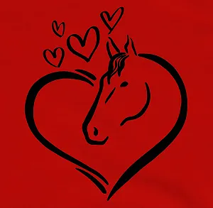 Пуловер Shirtracer Кінь у серці Чорний synthetic.ua - Фото 1