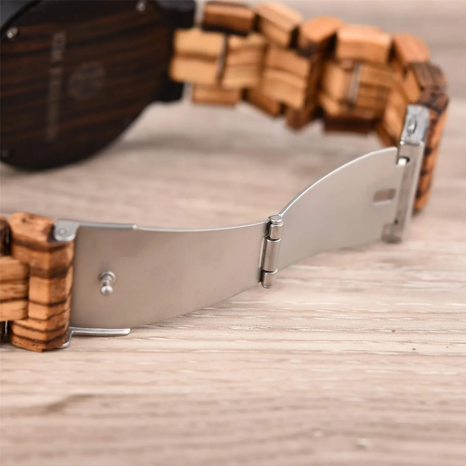 Мужские часы Kim Johanson Деревянные Сталь *Light Week* с датой и днем Недели Кварцевые Аналоговые Веганские Коричневые, фото №7 Мужские часы Kim Johanson Деревянные Сталь *Light Week* с датой и днем Недели Кварцевые Аналоговые Веганские Коричневые, фото №7