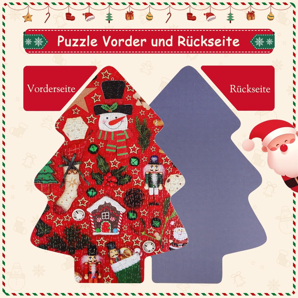 Пазл MISITU Christmas Tree 451 елемент, фото №2 Пазл MISITU Christmas Tree 451 елемент, фото №2