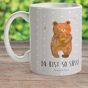 Дитяча чашка Mr. & Mrs. Panda Ведмедик з медом, пластиковий посуд synthetic.ua - Фото 1