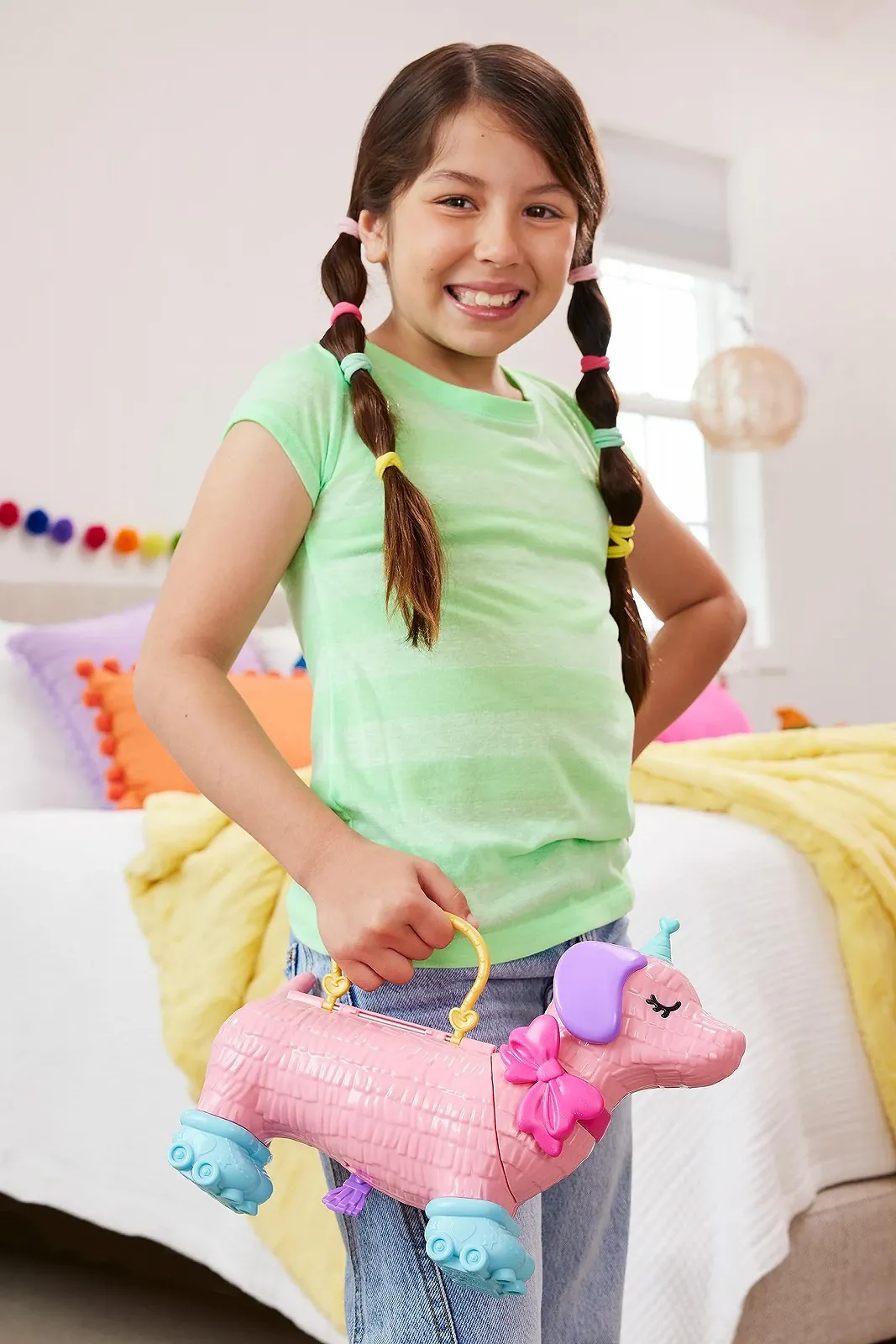 Ляльки Polly Pocket HKV52 Набір для гри з тваринами Вечірка цуценят з 2 ляльками та більше ніж 25 аксесуарами, фото №2