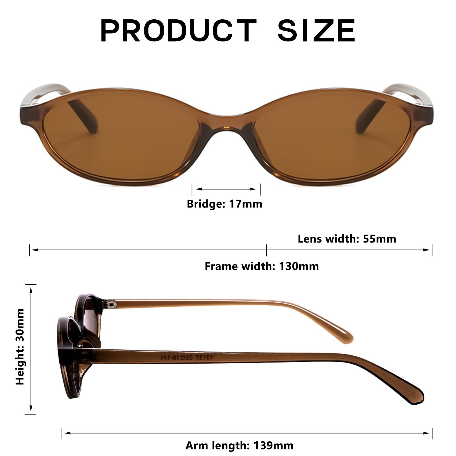 Солнцезащитные очки Retro LOJUDI Женские овальные Cateye Vantage Мужские овальные маленькие очки для женщин с защитой от ультрафиолета, фото №7