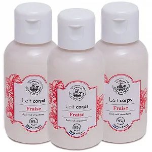 Лосьон для тела La Maison du Savon de Marseille Клубника, 50 мл, 3 шт в упаковке - Фото 1