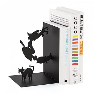 Держатель для книг Balvi Magic Черный, в форме ведьмы, Металл, 17 см - Фото 1