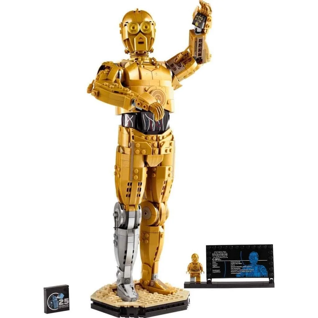 LEGO Star Wars C-3PO Минифигурка дроида - Конструктор для коллекционирования и демонстрации, фото №3