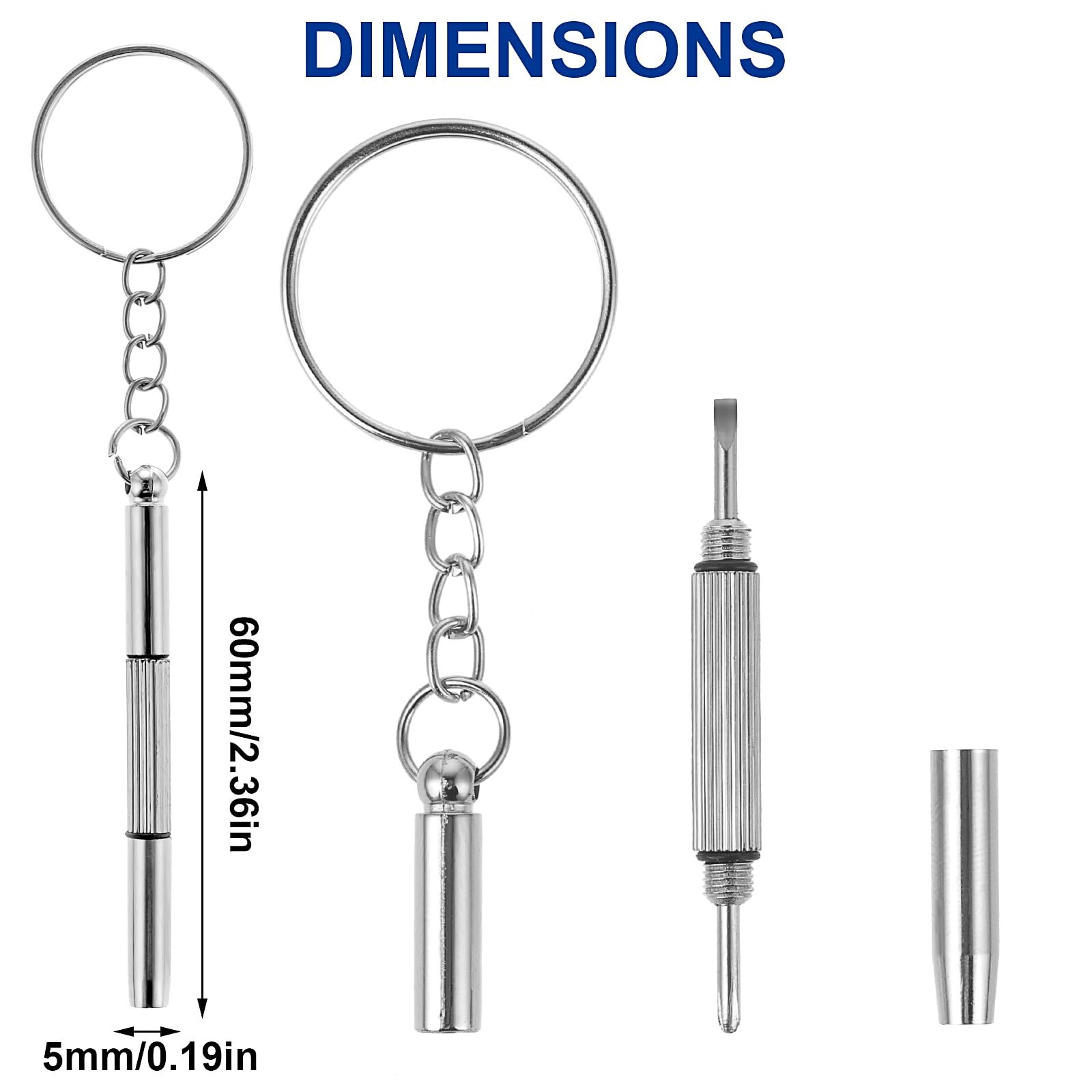 Викрутка Набір Bewudy 5 предметів для окулярів 3 в 1 Практичний Неіржавна сталь Портативна, фото №3