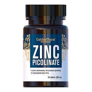 Цинка піколинат 300мг 90 таблеток Голден-Фарм