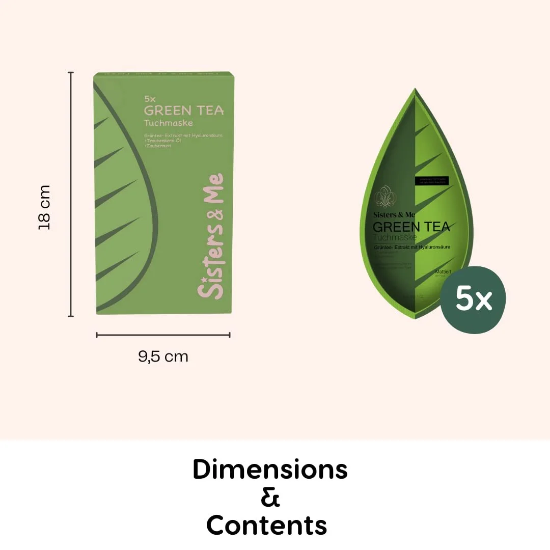 Тканинна маска Sisters & Me Зелений, фото №7