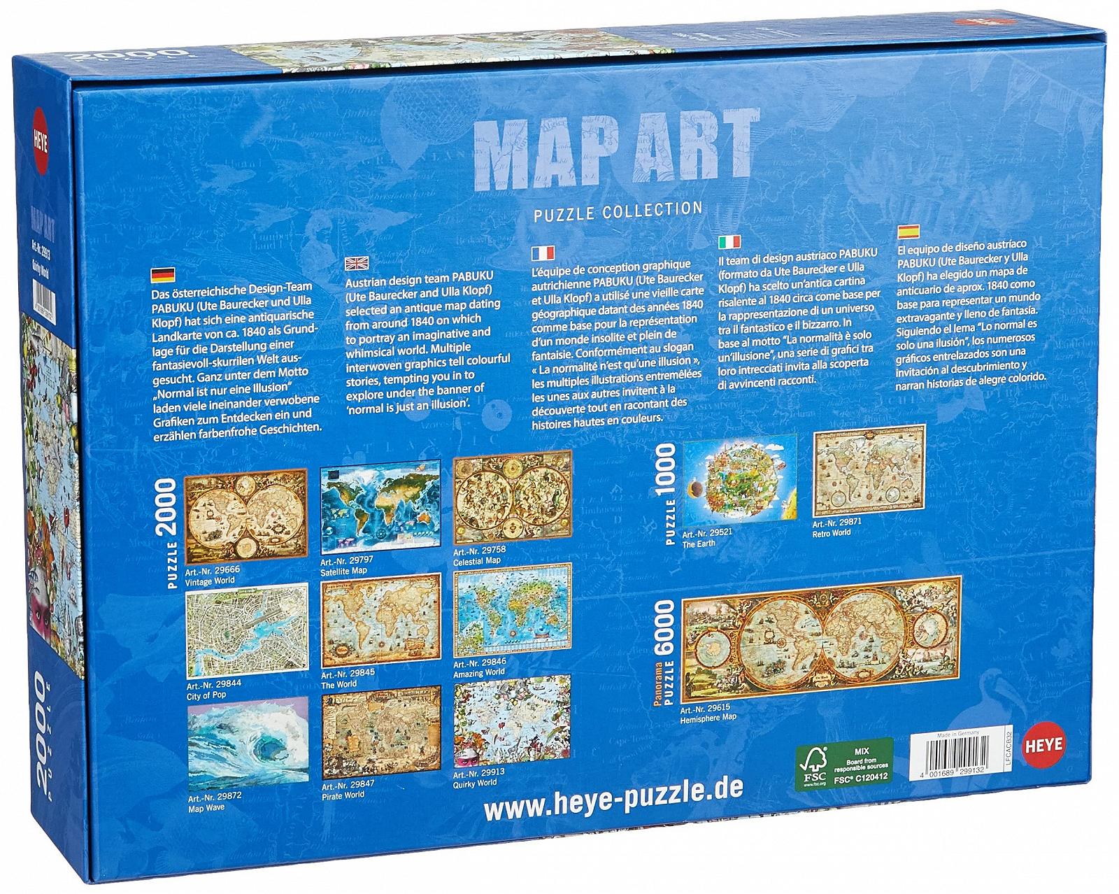 Пазл Heye Quirky World PABUKU HY29913 Yellow, фото №2