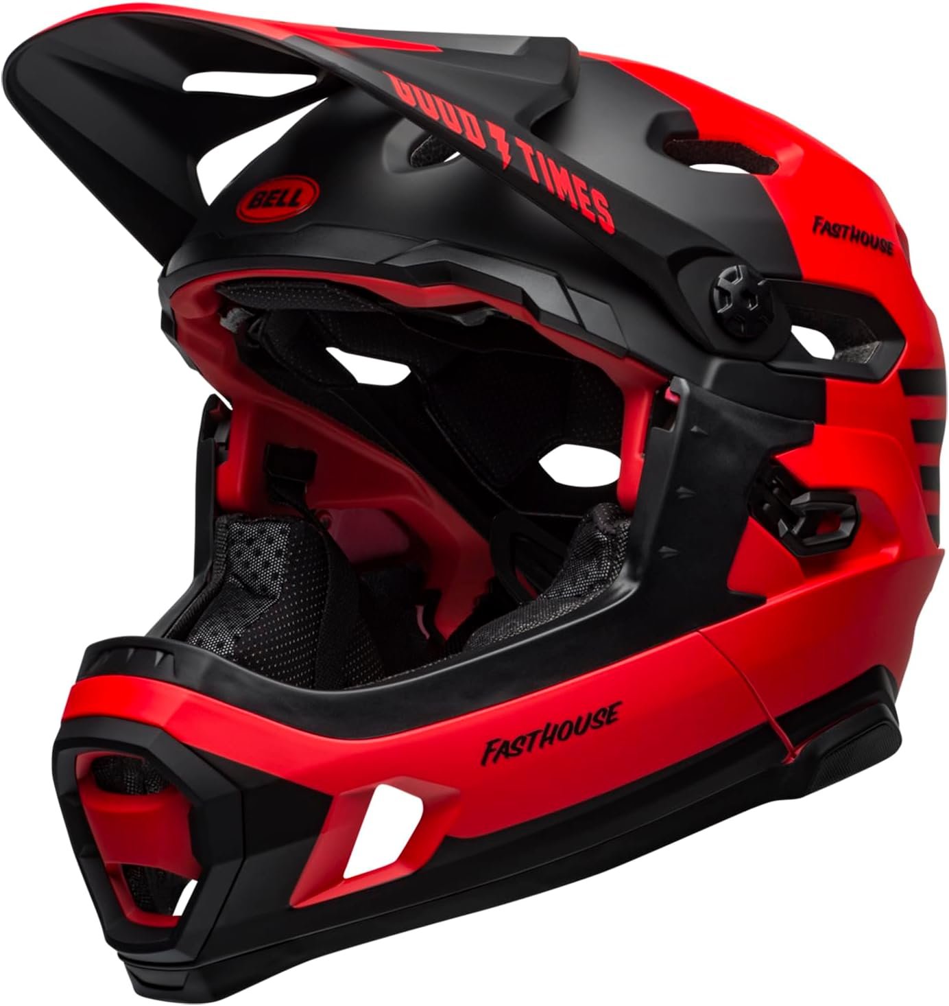 Велосипедний шолом BELL Super Dh MIPS M (55-59) Fasthouse Matt Red/Black, фото №1
