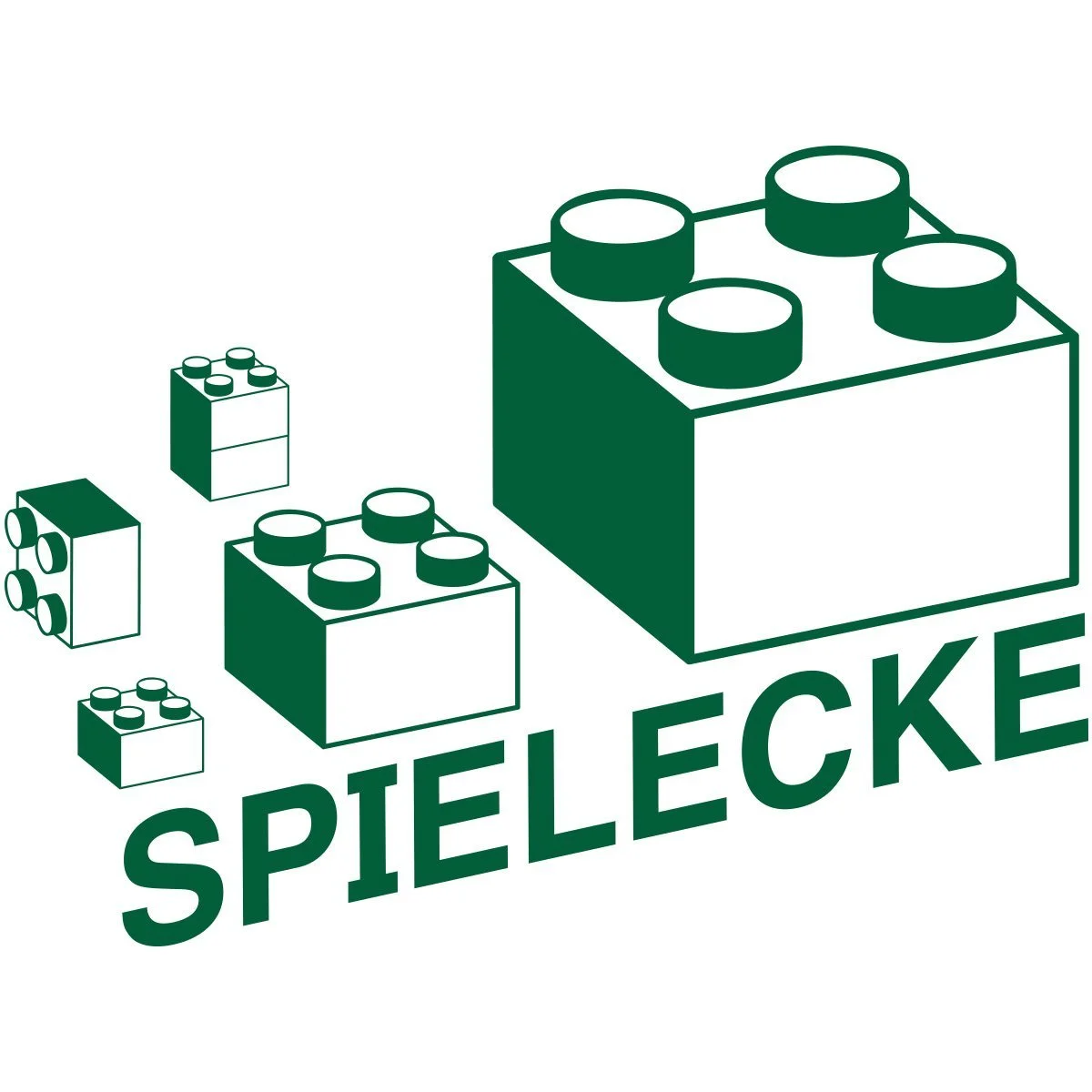 Наклейка на стену WANDKINGS Play Building Blocks Bricks 70 x 52 см зеленая, фото №3