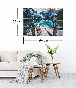 Пазл Ulmer Puzzleschmiede Wildsee 2000 деталей Озеро Брайес в Доломитовых Альпах, Южный Тироль synthetic.ua - Фото 1