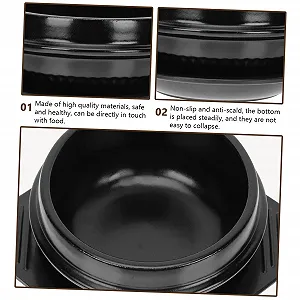 Каструля керамічна INOOMP з підставкою для тушкування та бібімбапа synthetic.ua - Фото 1