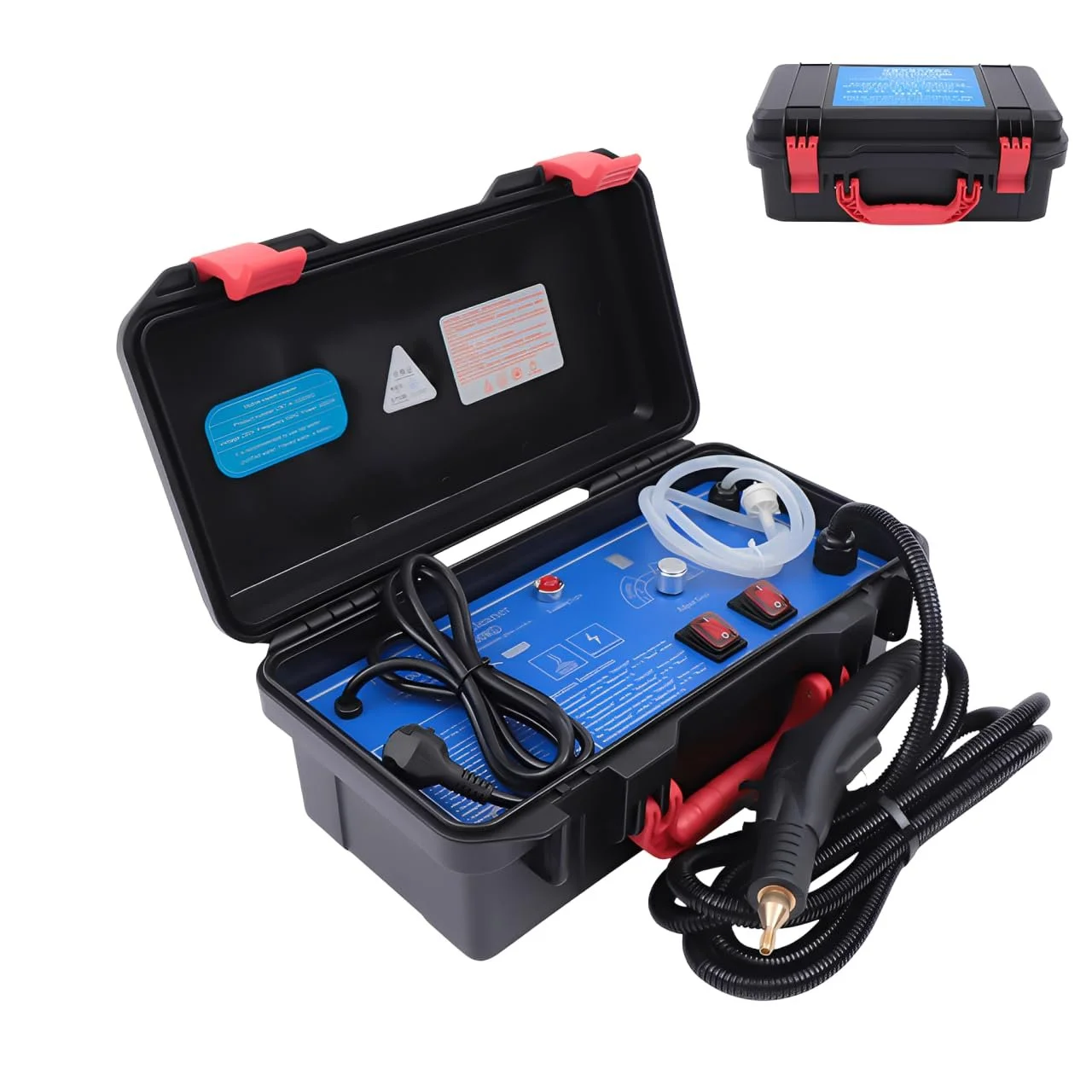 Пароочисник 3000W 100°C 3-3.5 бар 6 швидкостей портативний, фото №1