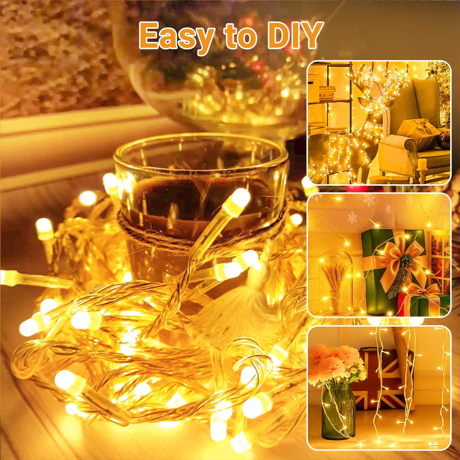 Гірлянда btfarm Fairy Lights 3 м, 30 LED, на батарейках, теплий білий, фото №4