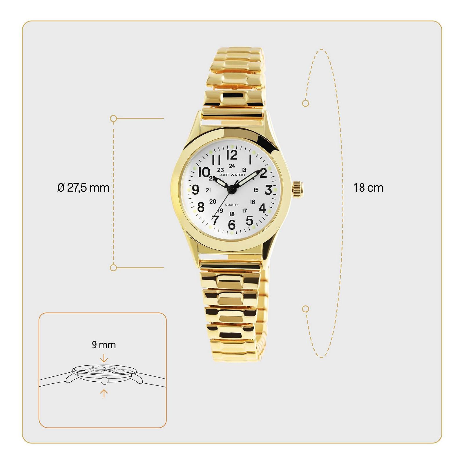 Женские часы Just Watch Lumina, стальной браслет, легко читаемые, 27.5 мм, 14 мм, люминесцентные стрелки, 24-часовой дисплей, фото №4 Женские часы Just Watch Lumina, стальной браслет, легко читаемые, 27.5 мм, 14 мм, люминесцентные стрелки, 24-часовой дисплей, фото №4