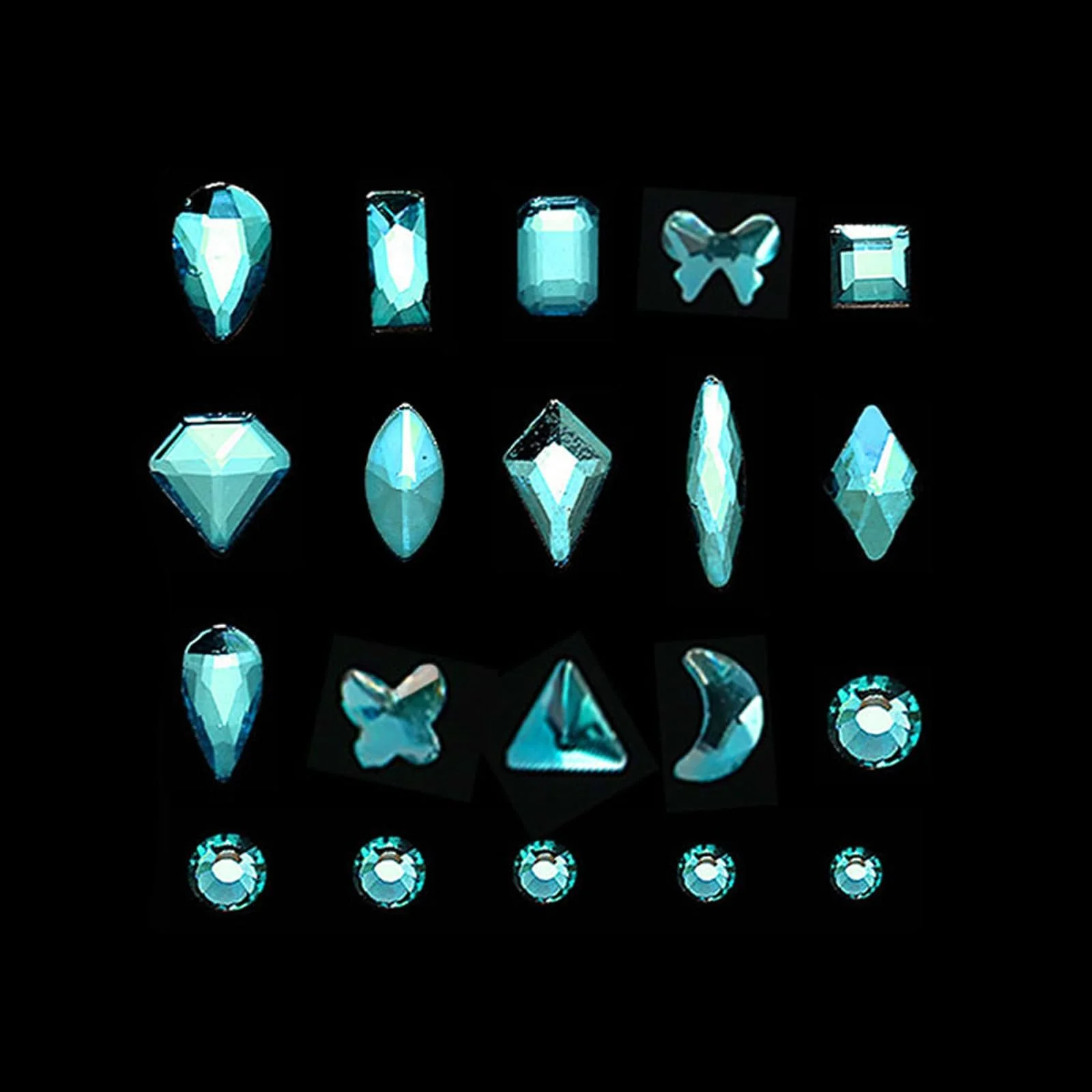 Стразы для ногтей 3D 20 форм, фото №4