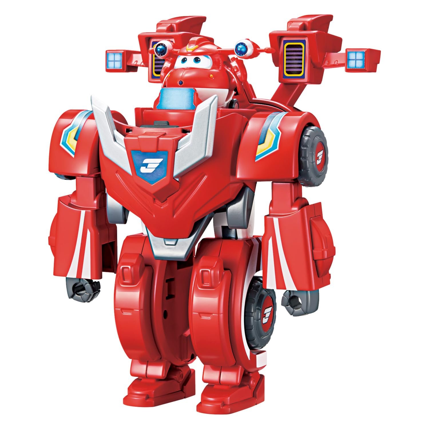 Фигурка-трансформер Super Wings Jett Super Robot Suit, 18 см, красный, фото №4