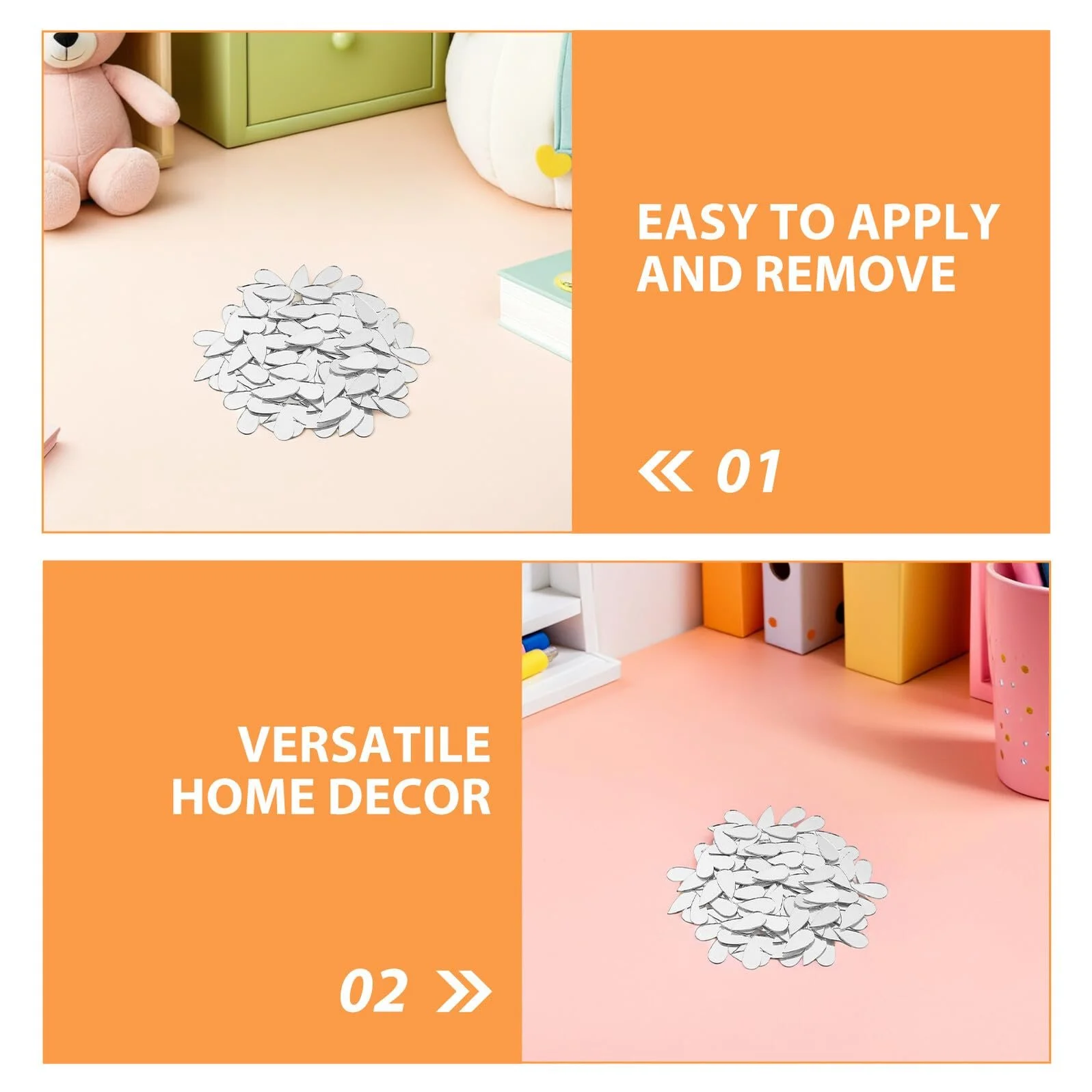 Наклейки на стіну Amosfun Water Drops Акрилові 200 шт., фото №3 Наклейки на стіну Amosfun Water Drops Акрилові 200 шт., фото №3