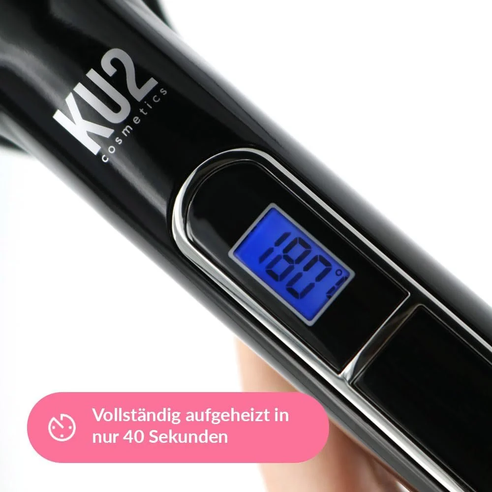 Выпрямитель для волос KU2 Cosmetics Bold I 37 мм Керамические пластины LED-дисплей 130-220°C 40 с нагрев Автоотключение, фото №4 Выпрямитель для волос KU2 Cosmetics Bold I 37 мм Керамические пластины LED-дисплей 130-220°C 40 с нагрев Автоотключение, фото №4