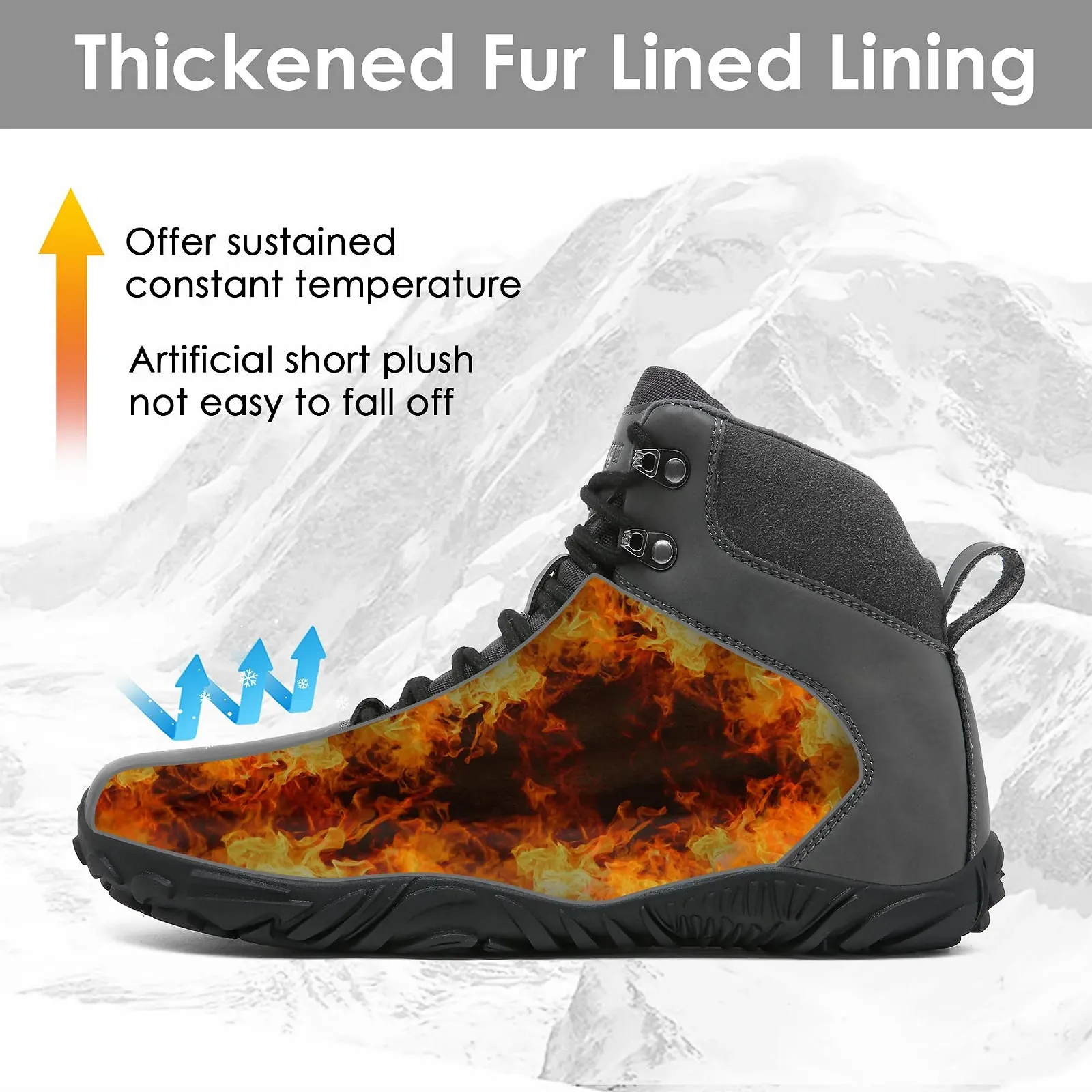 Зимові Чоботи Водонепроникні Теплі, фото №3