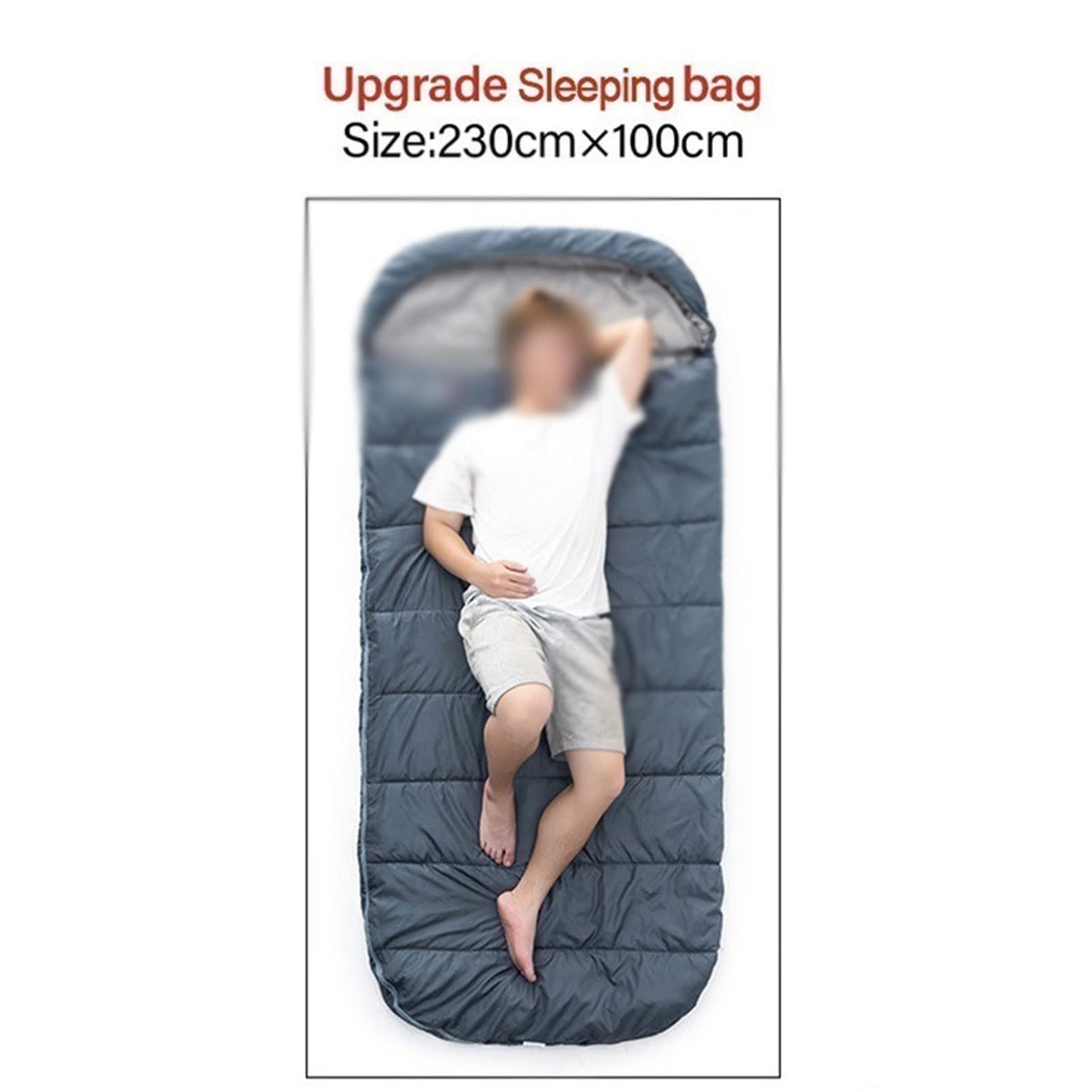 Спальный мешок Großer Camping-Schlafsack Легкий 3-х сезонный Schlafsack с широким отверстием Длинный для отдыха для взрослых, фото №3