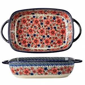 Форма для запікання Керамічна Прямокутна 13 x 7.5 дюймів Глибина 2.8 дюйма 2 л - Фото 1