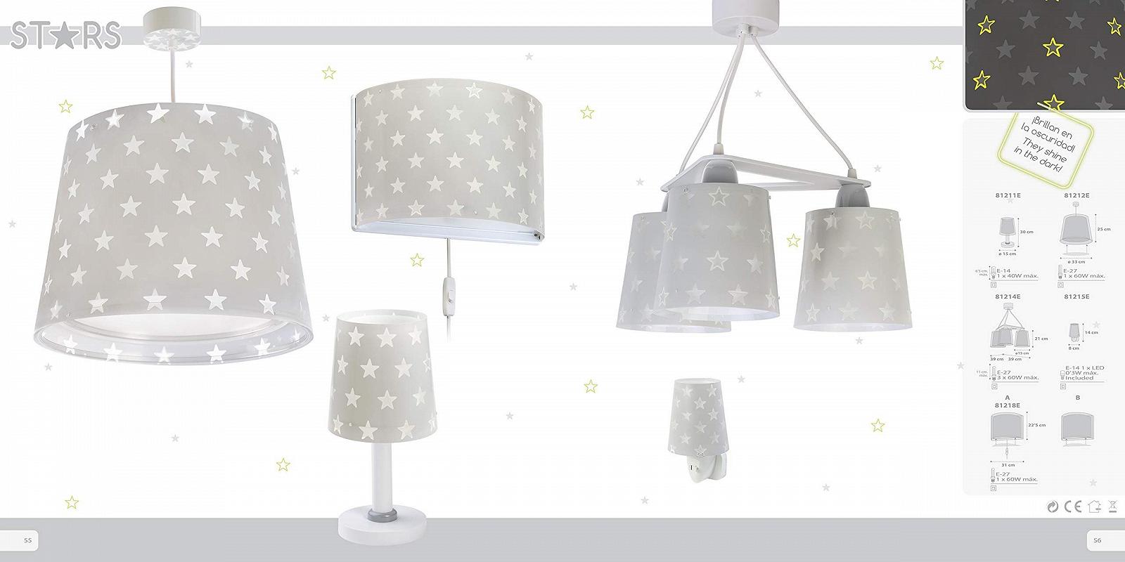 Нічник Dalber Stars Сірий, фото №5