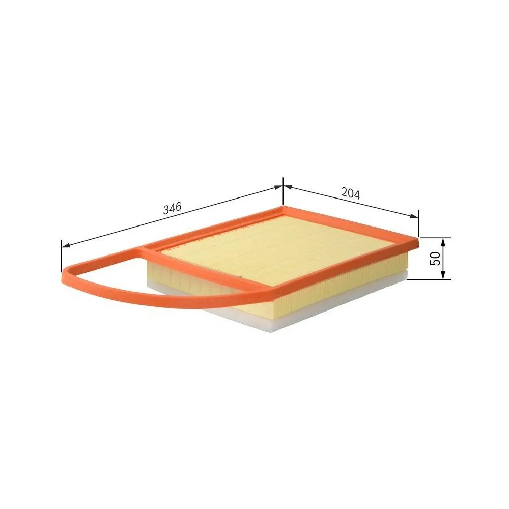 Повітряний фільтр BOSCH F 026 400 220 для CITROËN FIAT MITSUBISHI OPEL PEUGEOT TOYOTA, фото №1
