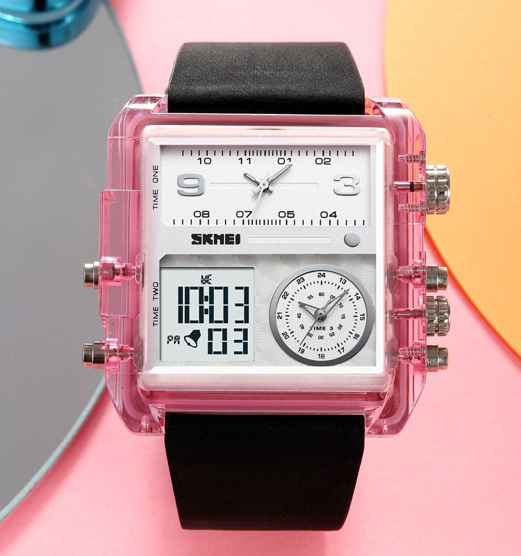 Годинник Skmei 2020PK Pink-Transparent SALE, фото №4