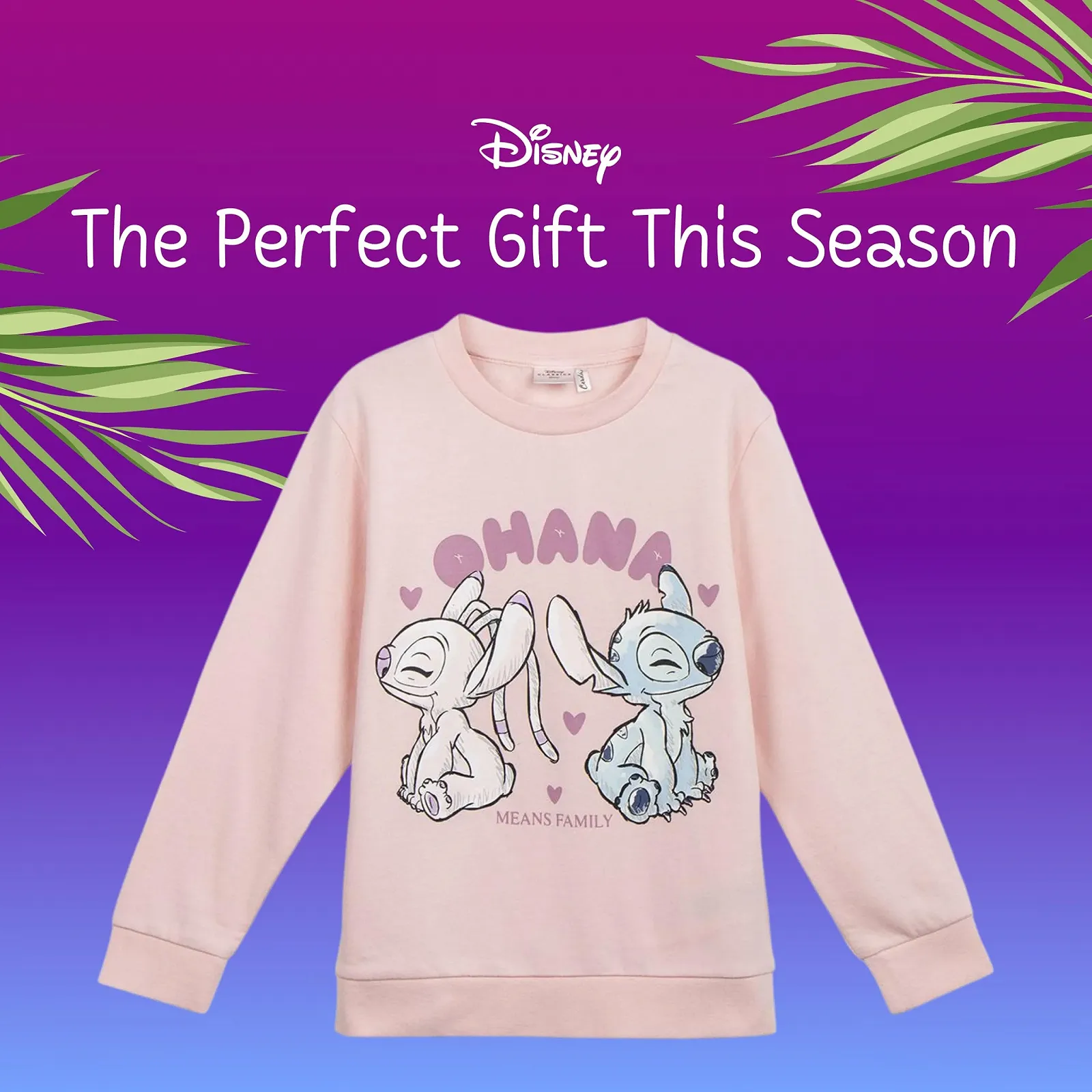 Світшот Disney Stitch для дівчат, м’який бавовняний, фото №7