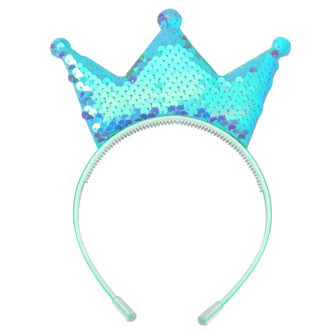 Обруч для дівчат Crown Girls Різдвяний Блискучий Золотий, фото №1