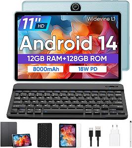 Планшет 11" JIKOCXN C5 6+6/128Gb 8 ядер Android 14 8000 mAh Blue - Фото 1