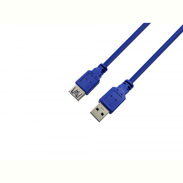 Кабель ProLogix (PR-USB-P-11-30-3m) USB 3.0 AM/AF синий 3м, фото №1