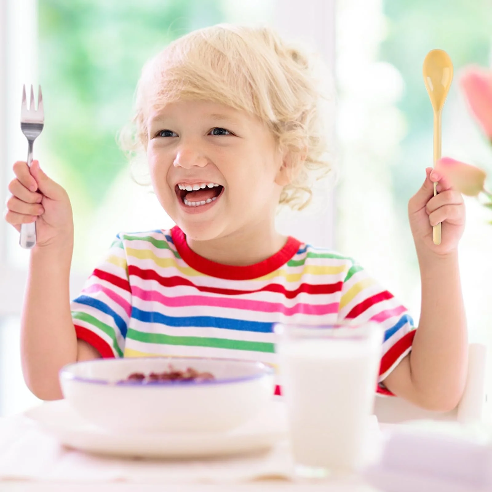 Ложки Пластиковые, Ложки для яиц, Ложки для варенья, Porcelain Animated Plastic, для кофе, напитков, яиц, мороженого, многоразовые, набор 5 шт, фото №4