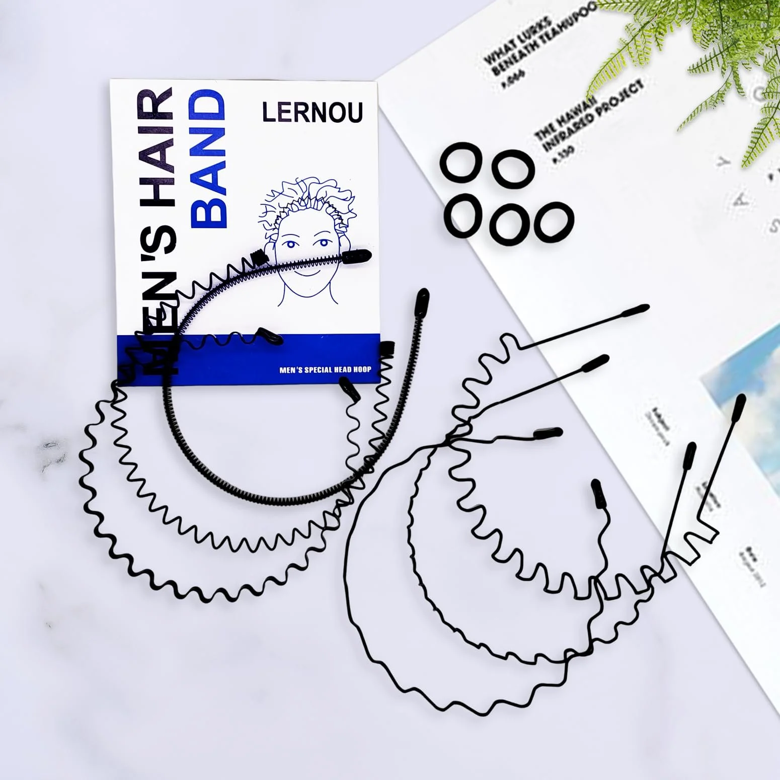 Металевий обруч для волосся Унісекс Регульований, фото №5