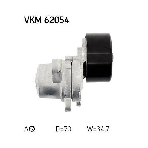 Натяжитель поликлинового ремня SKF VKM 62054 для NISSAN, фото №3
