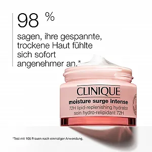 Інтенсивний зволожуючий крем Clinique Moisture Surge Intense 72H Lipid-Replenishing Hydrator для сухої та дуже сухої шкіри з гіалуроновою кислотою, алое та цика synthetic.ua - Фото 1