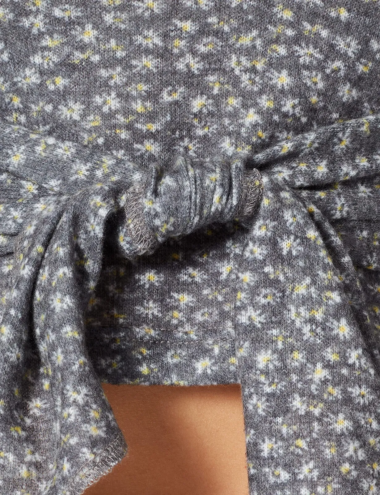 Футболка LTB Jeans Filece Grey Mel Flowers Print, L, фото №5